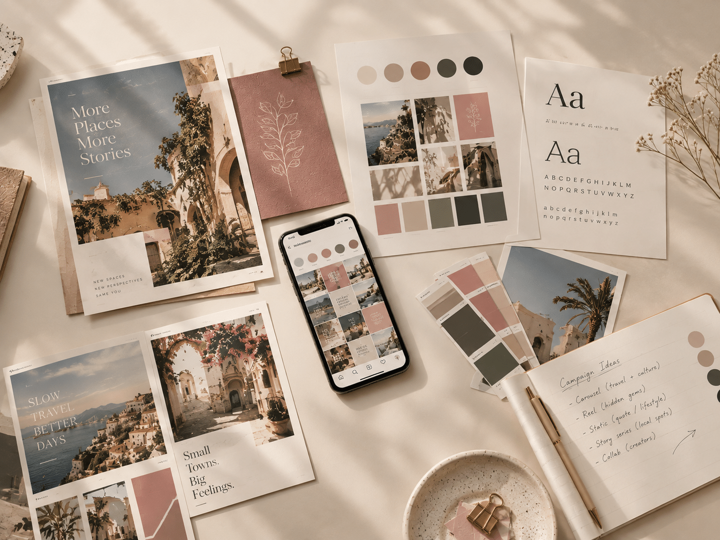 Creative digital marketing agency workspace