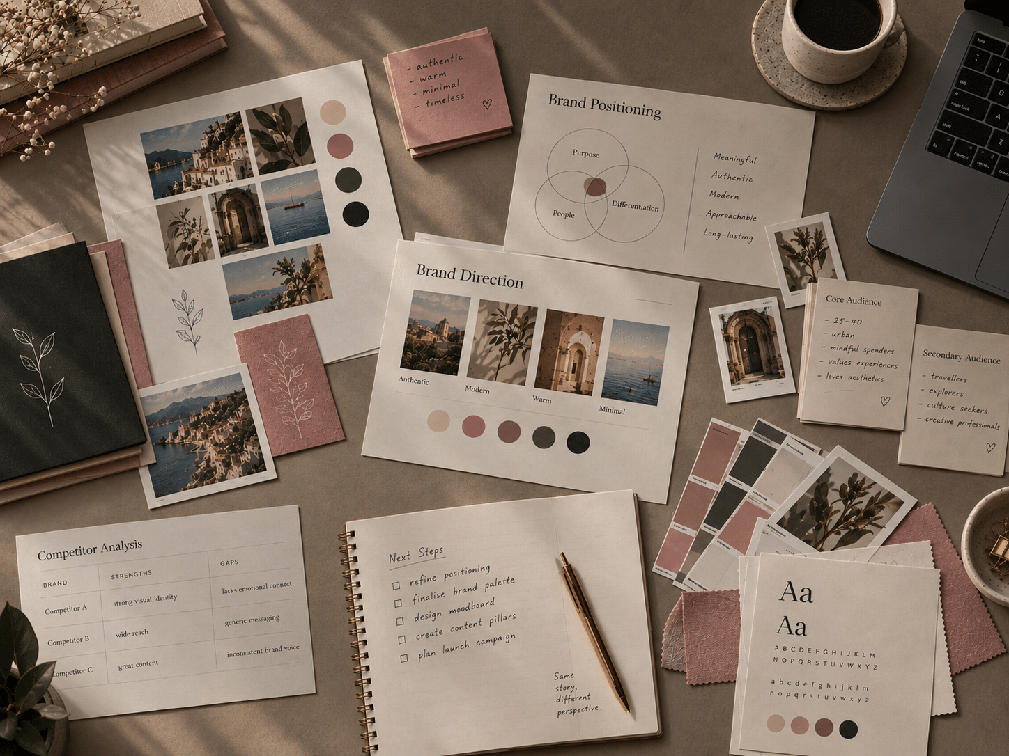 Creative digital marketing agency workspace
