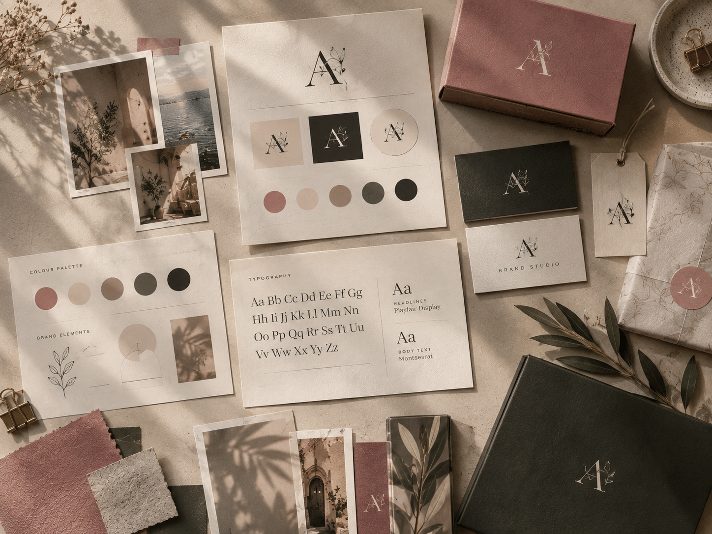 Creative digital marketing agency workspace